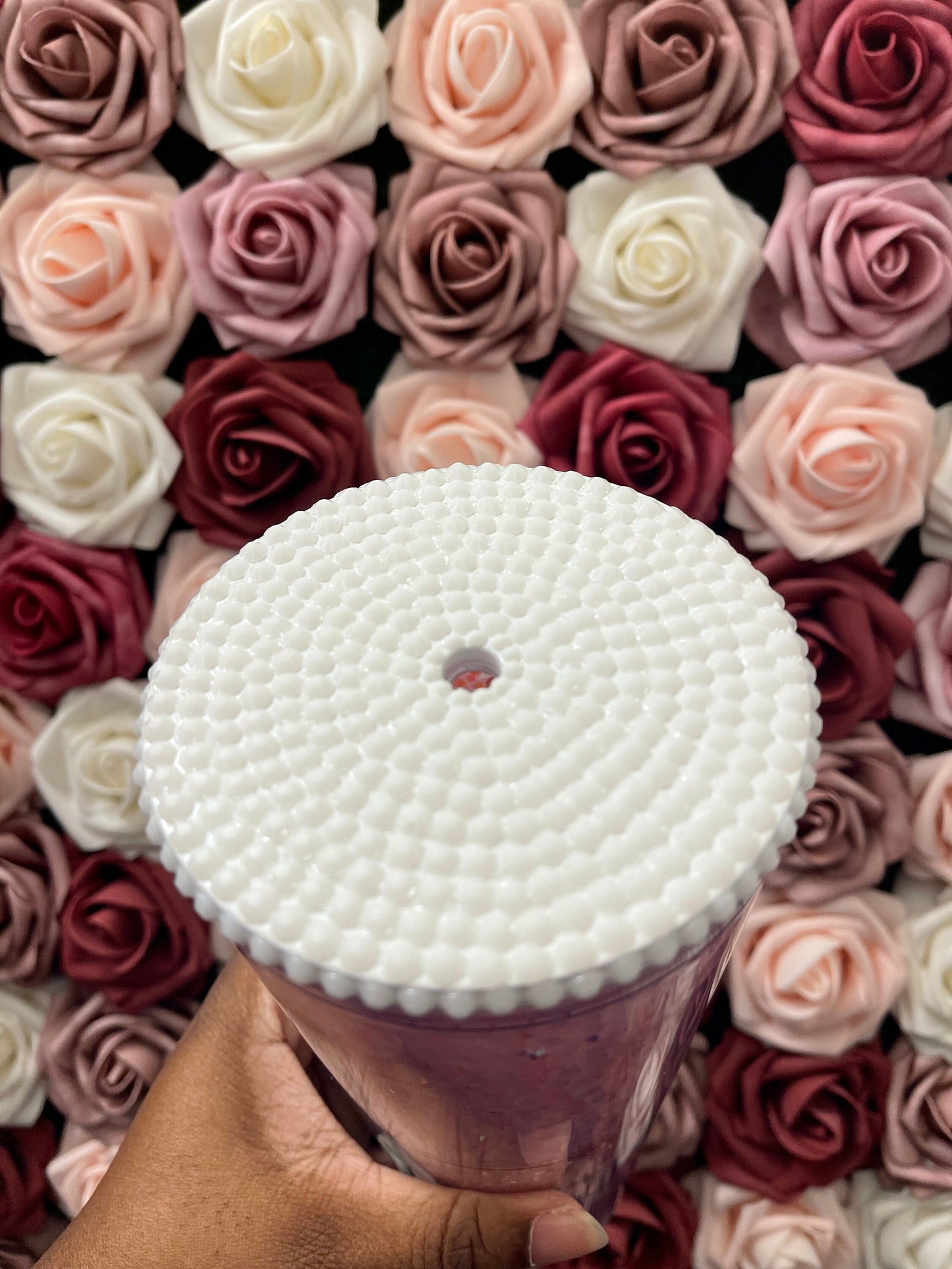 Starbucks Three Color Ombre Pink and Black Rhinestone Filled Tumbler|Rhinestone Lid| Reverse Rhinestones