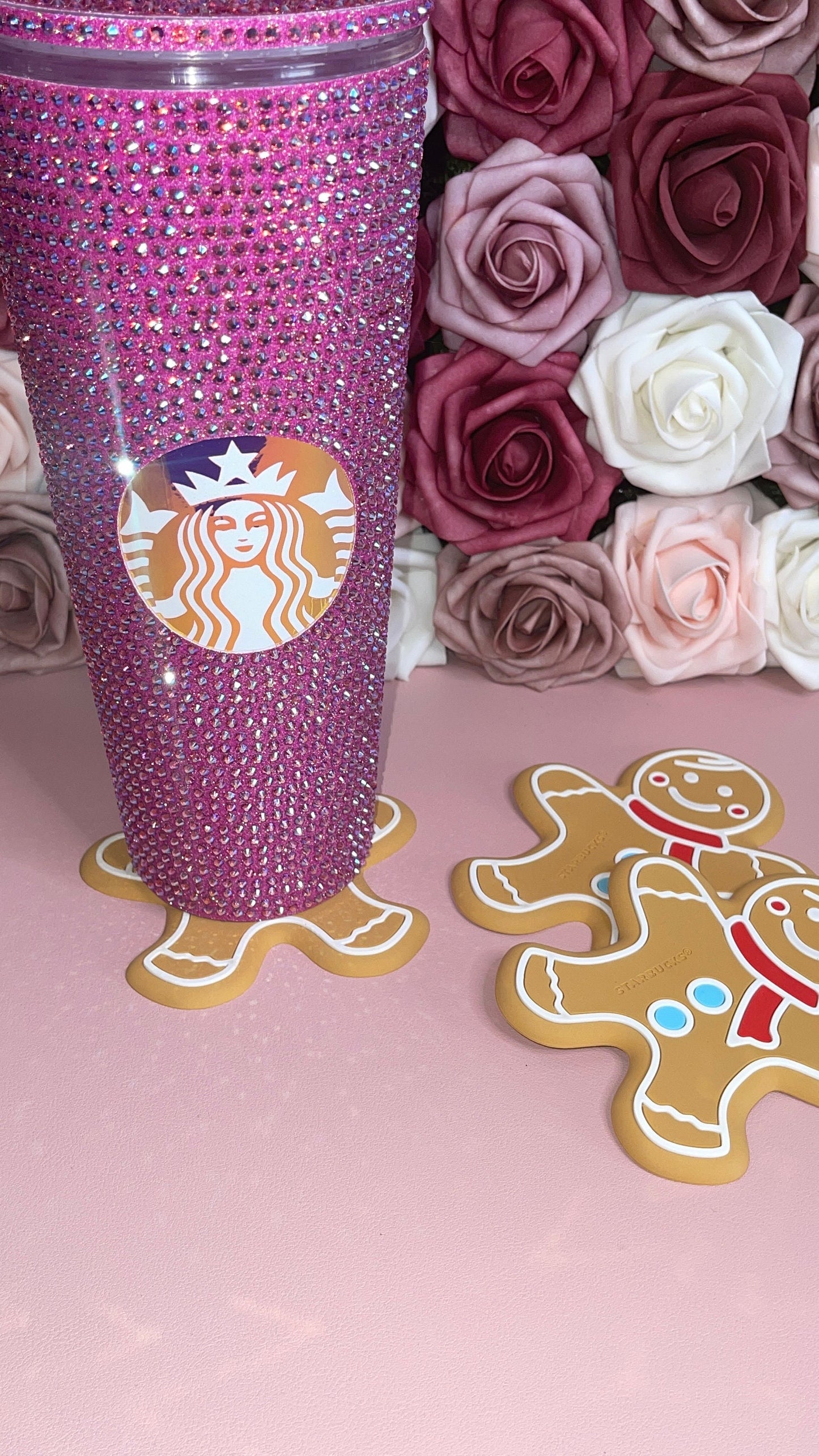 Starbucks Gingerbread Cookie Christmas Coasters