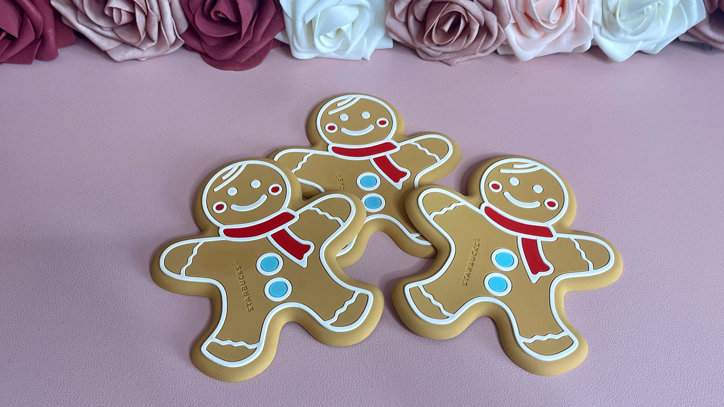 Starbucks Gingerbread Cookie Christmas Coasters