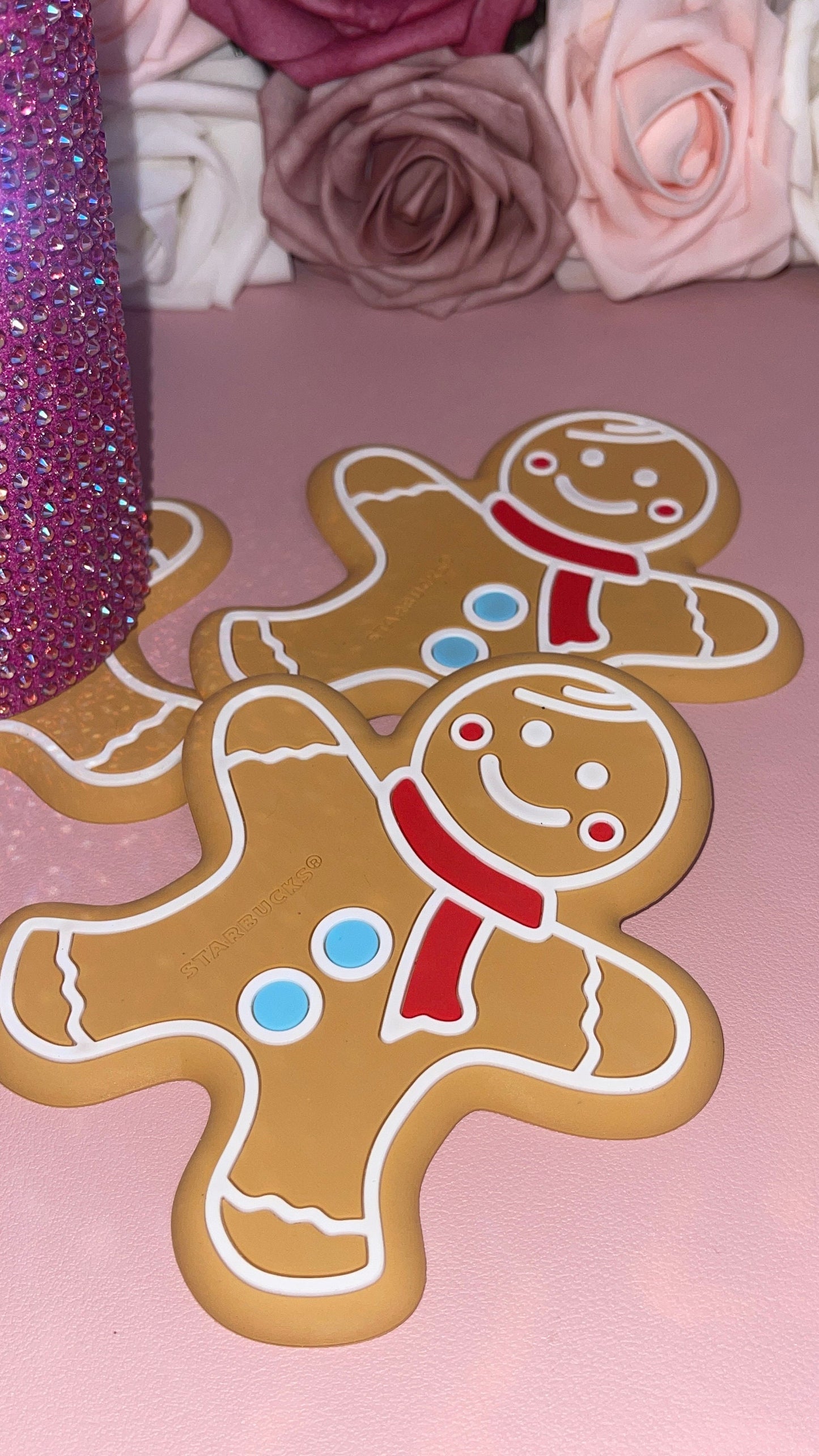 Starbucks Gingerbread Cookie Christmas Coasters