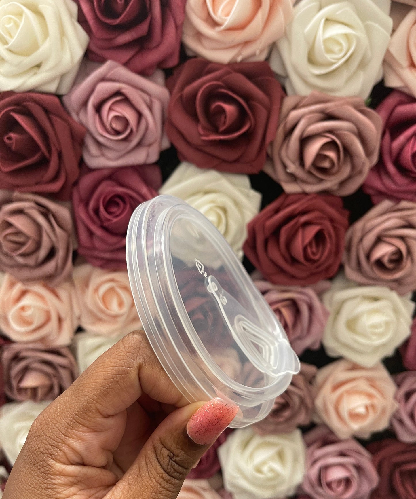Custom Full Bling Rhinestone or Clear Plastic Cold Cup Lids, Starbucks Lid, Sip Lid, Cold Foam Lid