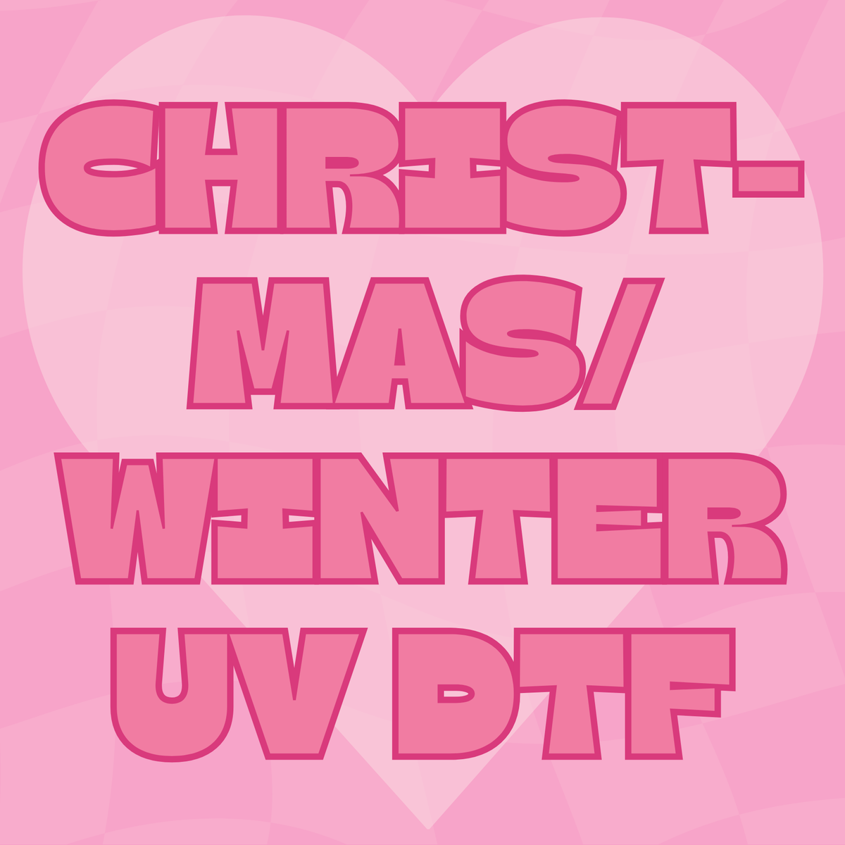 Christmas/ Winter UV DTF