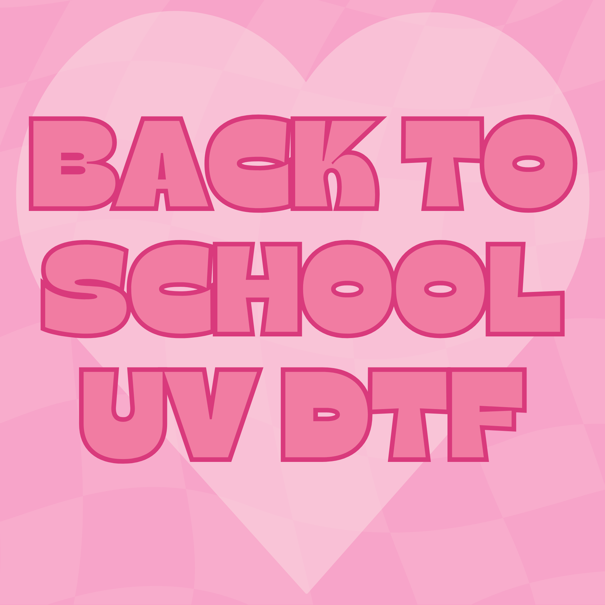 Back To School UV DTF