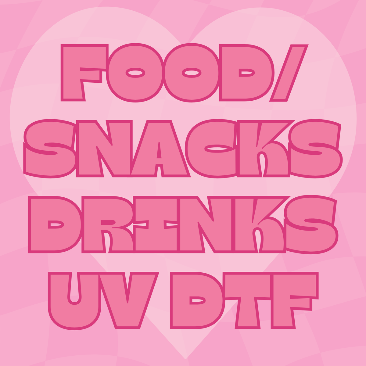 Food/Snacks/Drinks UV DTF