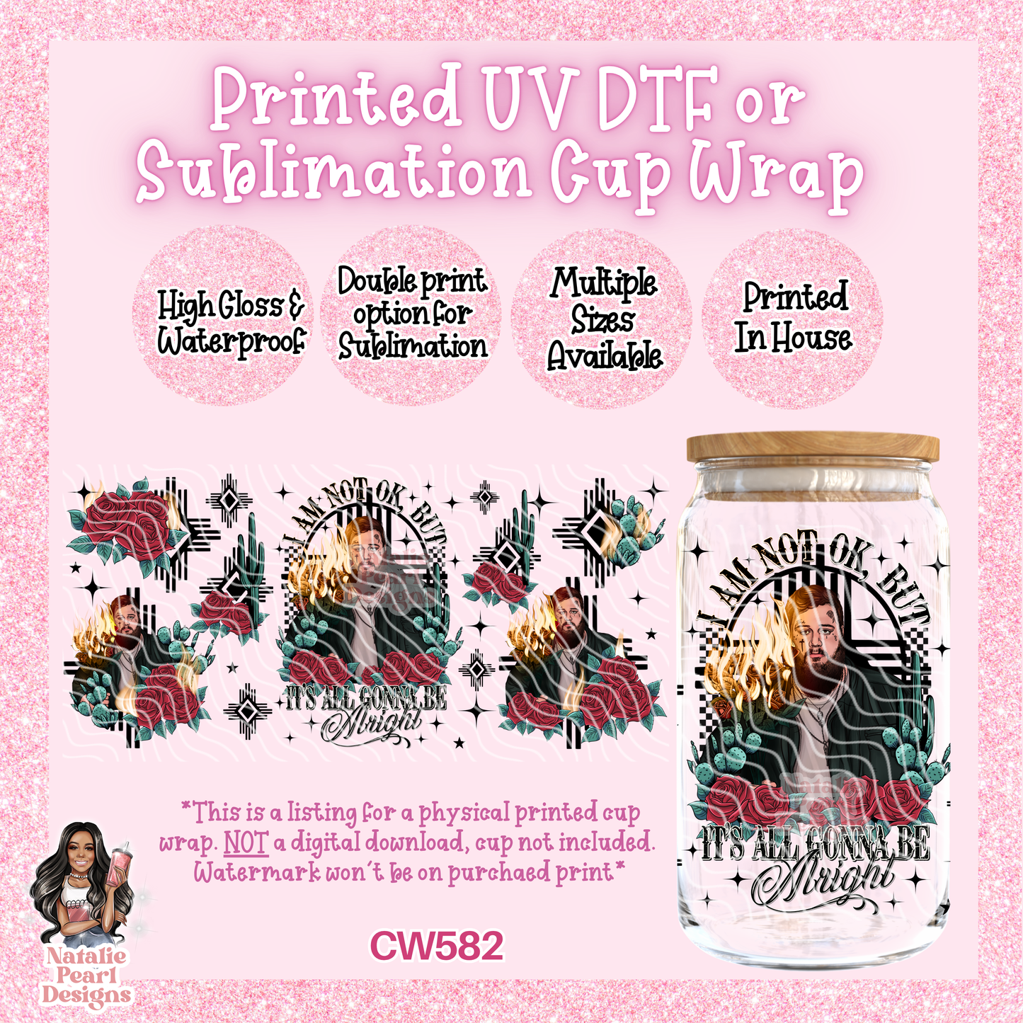 CW582 UV DTF/SUB Cup Wrap