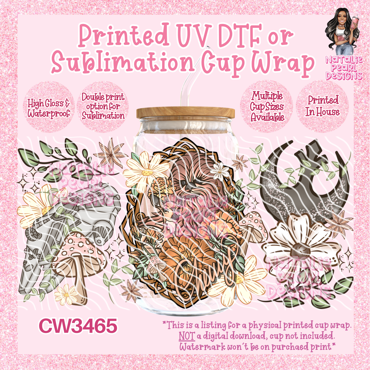 CW3465 UV DTF/SUB Cup Wraps