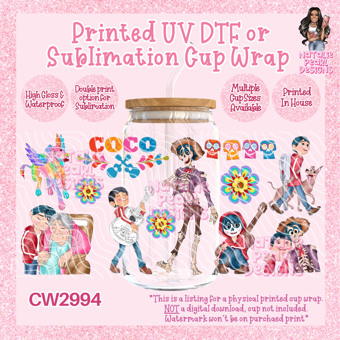 CW2994 UV DTF/SUB Cup Wraps