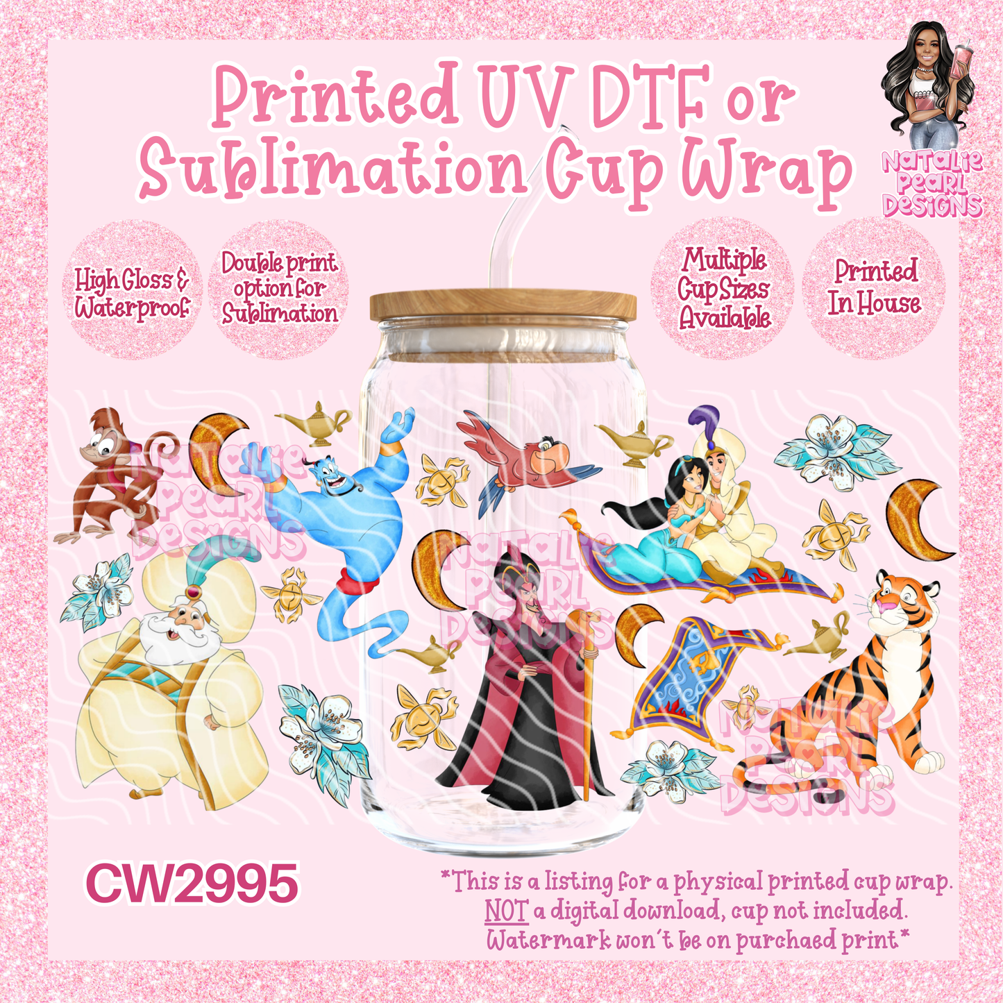CW2995 UV DTF/SUB Cup Wraps