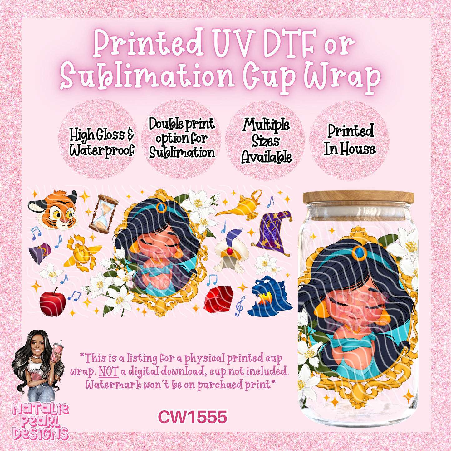 CW1555 UV DTF/SUB Cup Wrap