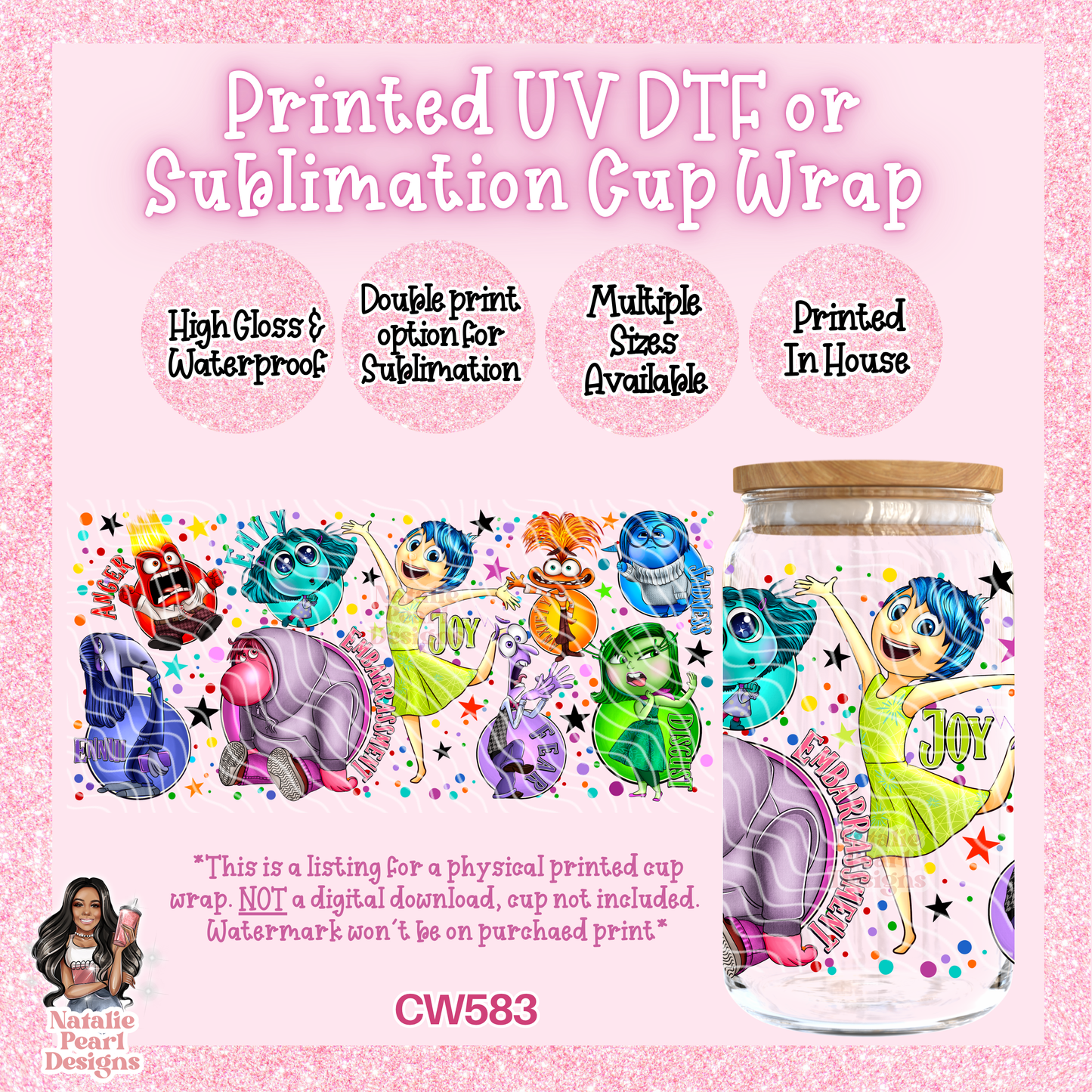 CW583 UV DTF/SUB Cup Wrap