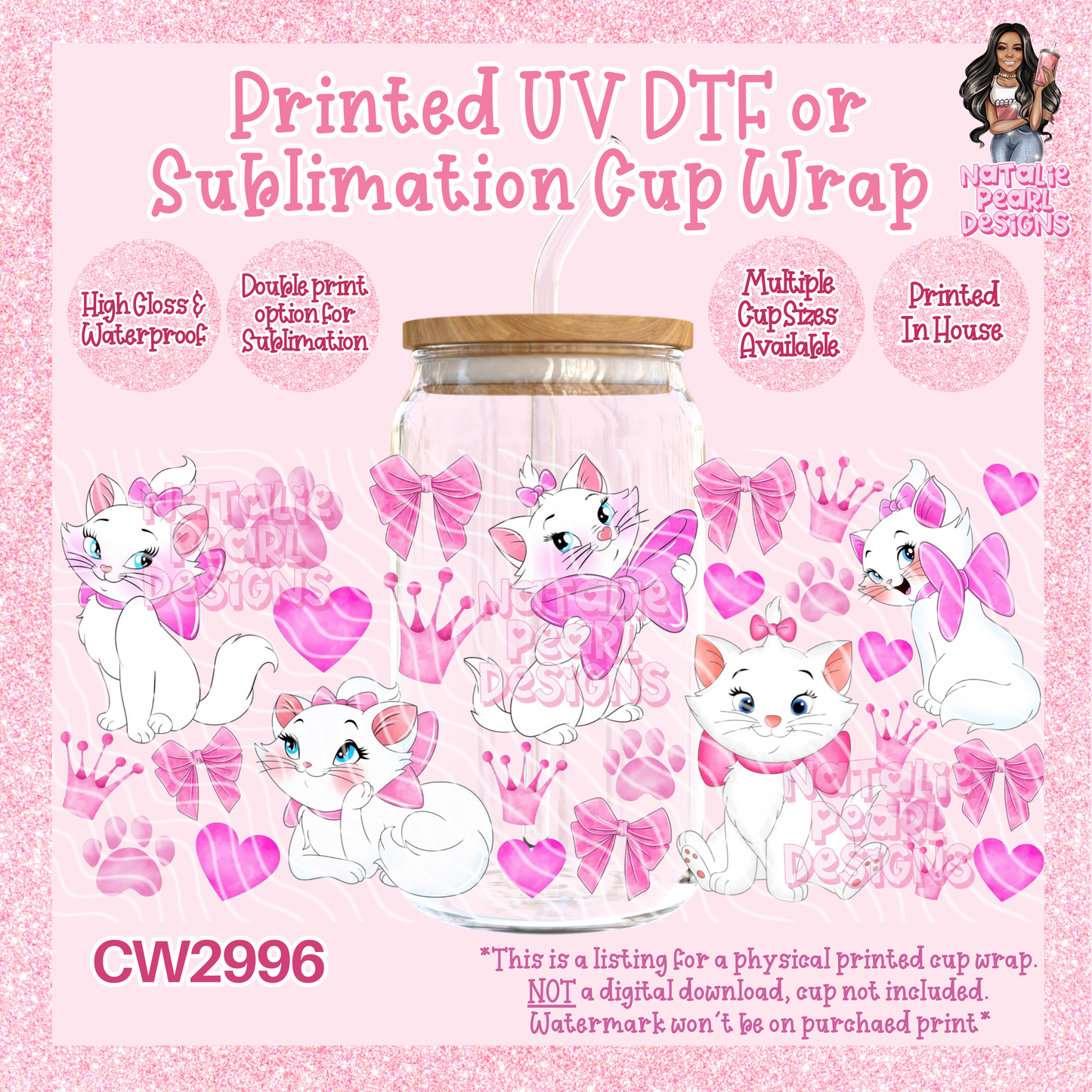 CW2996 UV DTF/SUB Cup Wraps