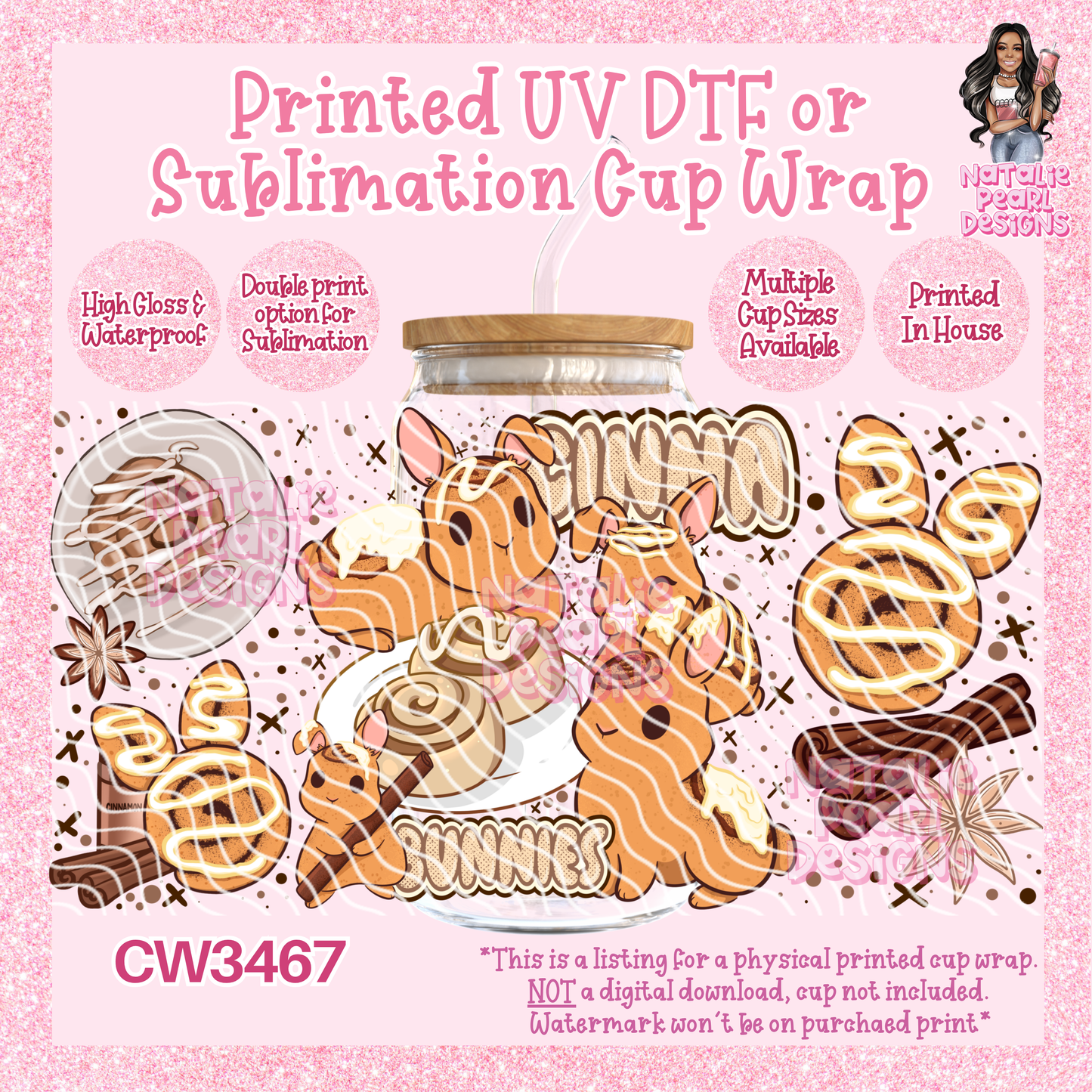 CW3467 UV DTF/SUB Cup Wraps