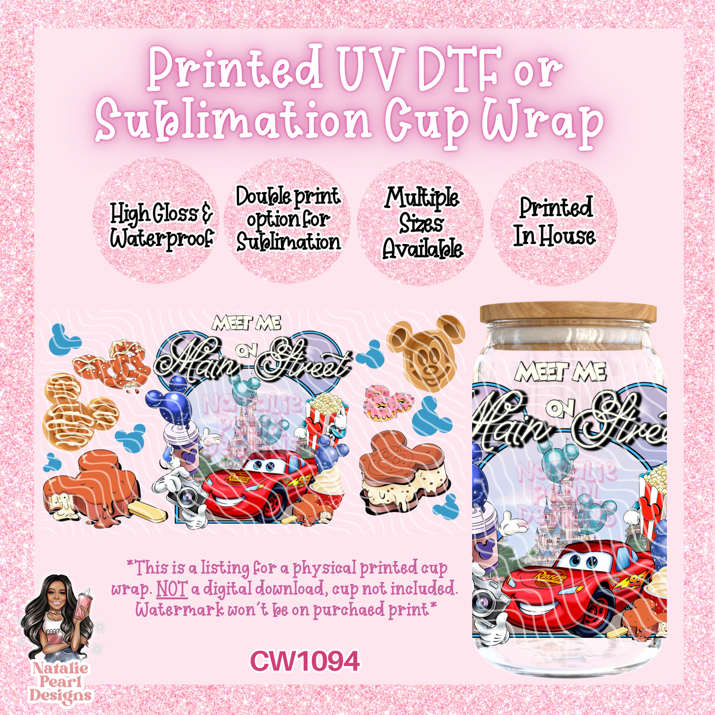 CW1094 UV DTF/SUB Cup Wrap