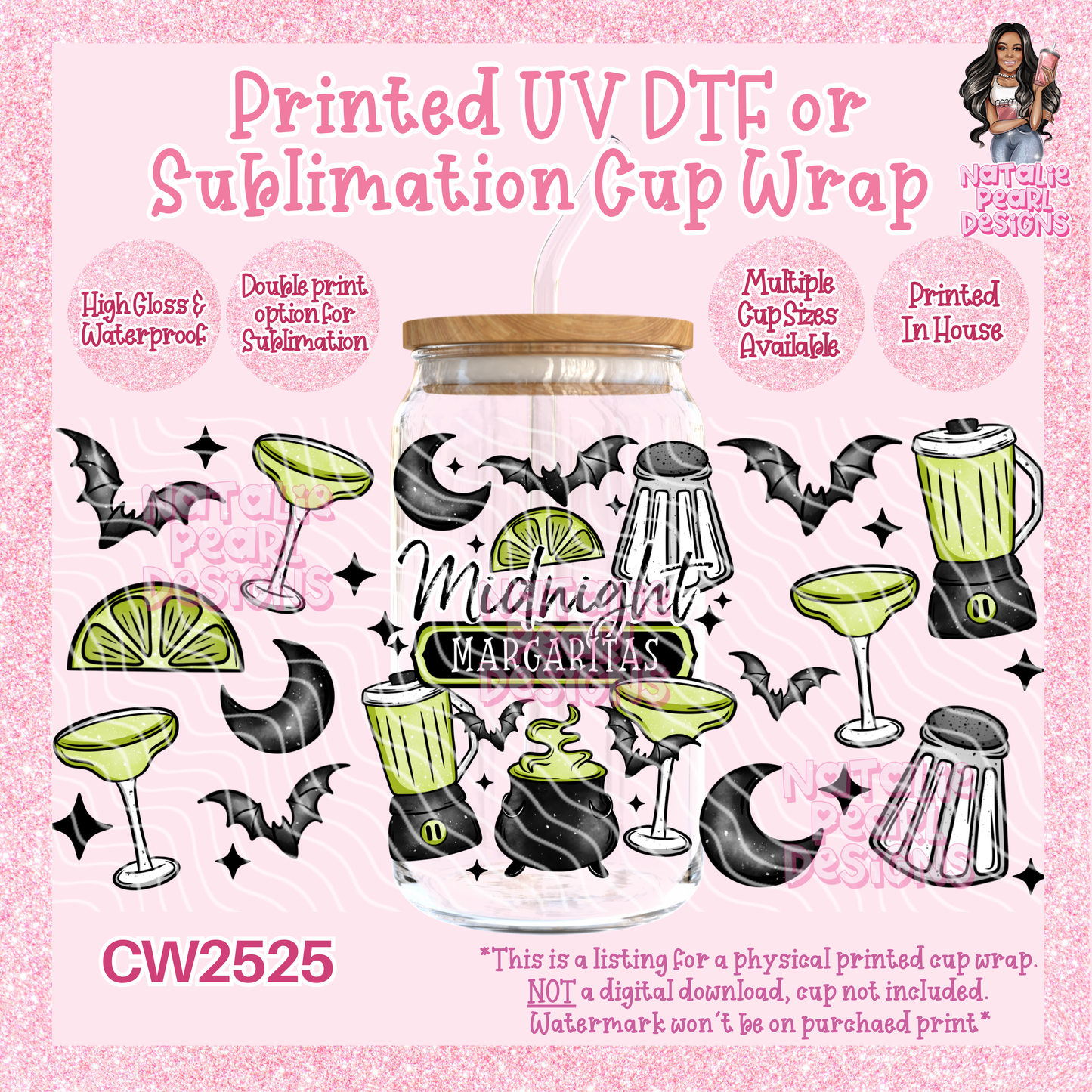 CW2525 UV DTF/SUB Cup Wraps