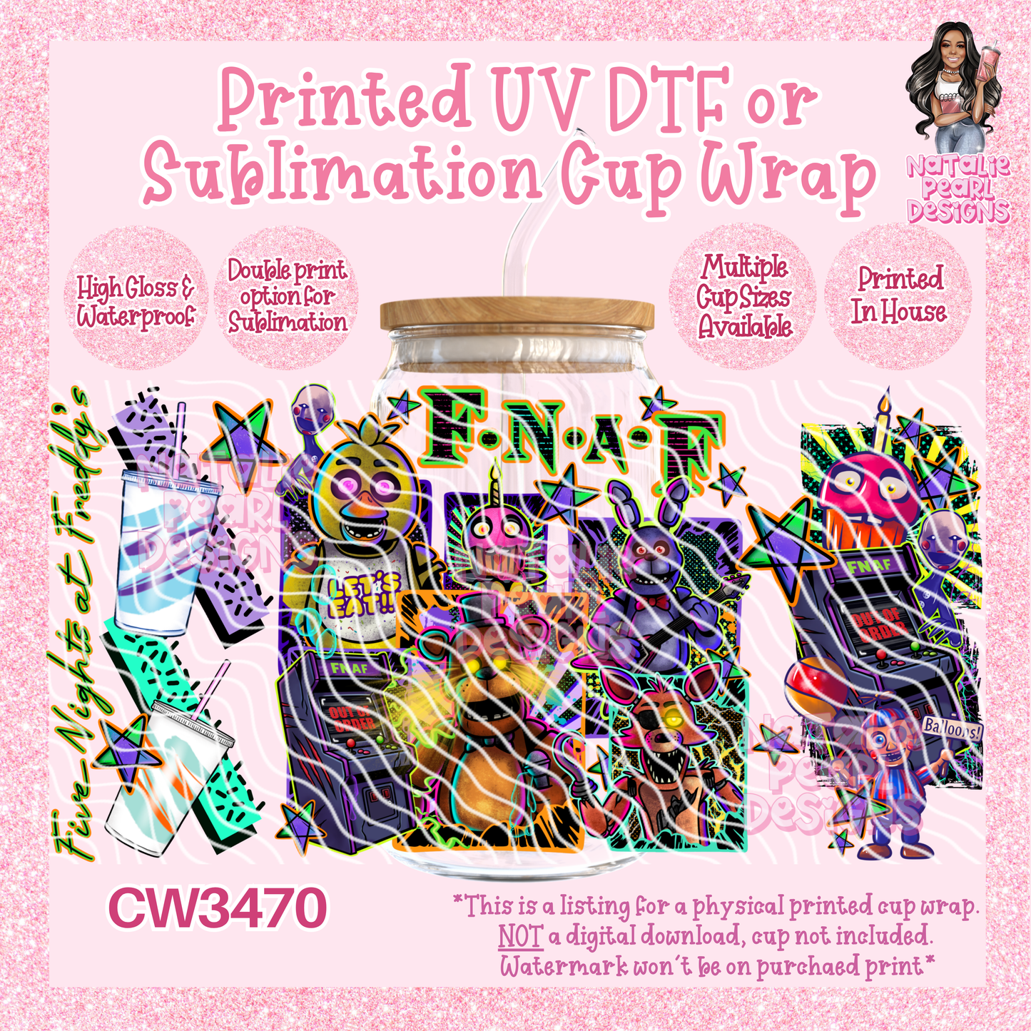 CW3470 UV DTF/SUB Cup Wraps