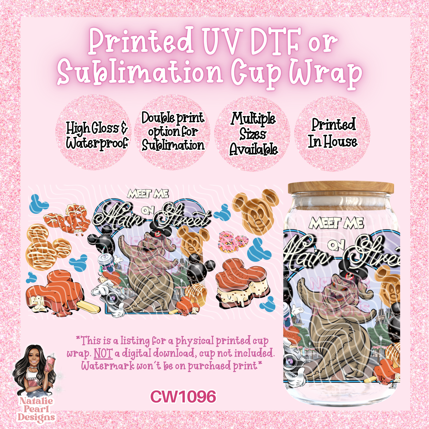 CW1096 UV DTF/SUB Cup Wrap