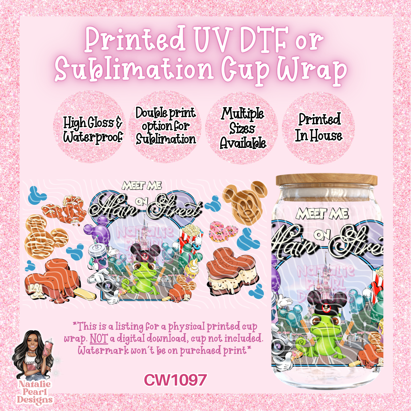 CW1097 UV DTF/SUB Cup Wrap