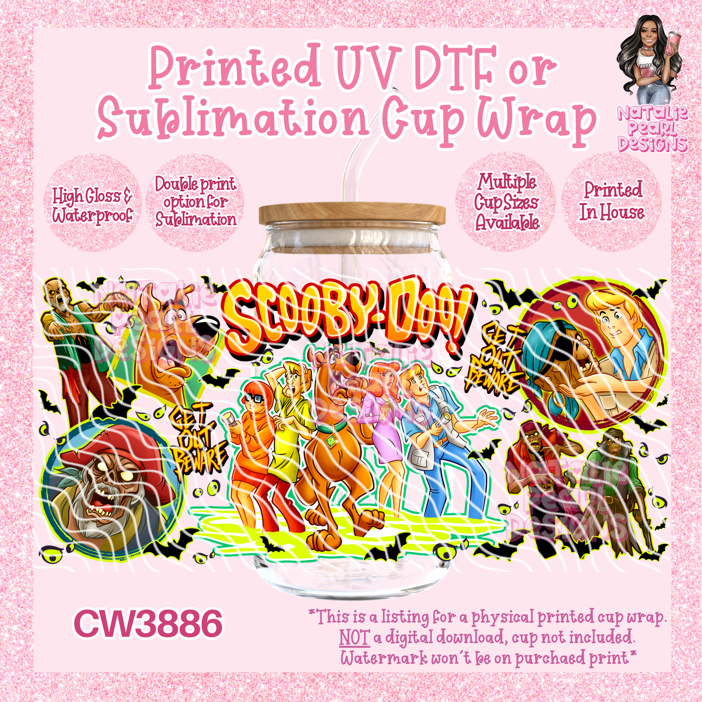 CW3886 UV DTF/SUB Cup Wraps