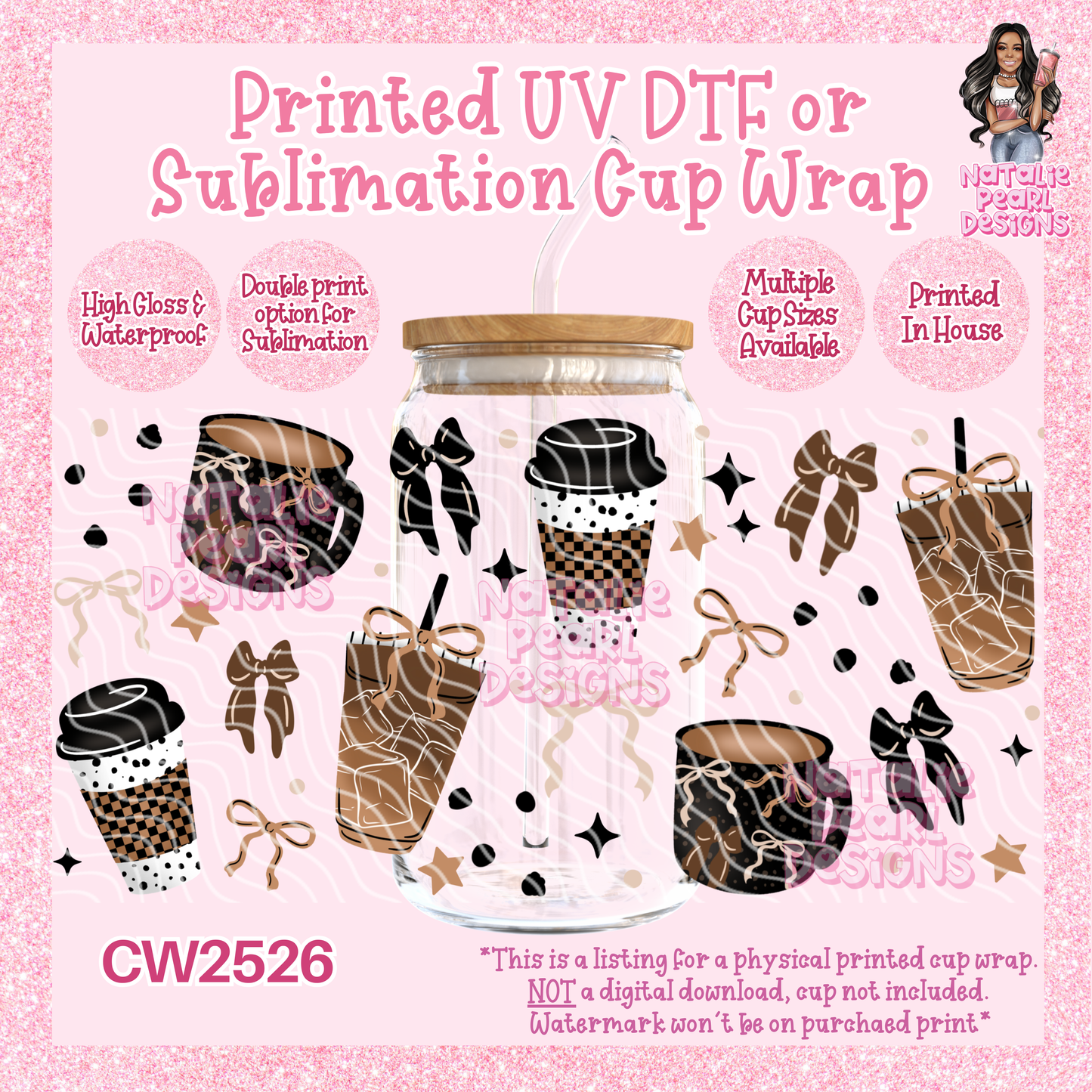 CW2526 UV DTF/SUB Cup Wraps
