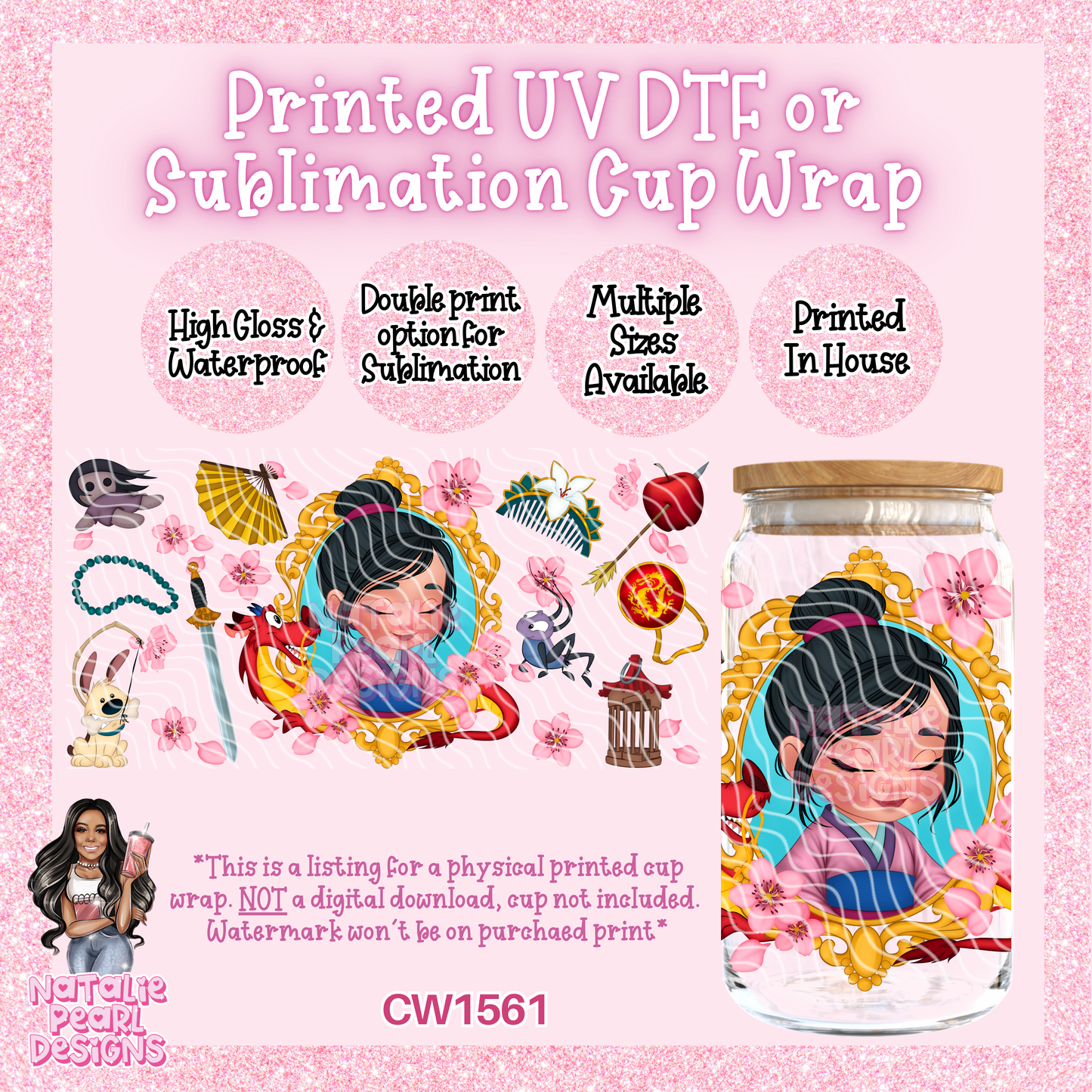 CW1561 UV DTF/SUB Cup Wrap