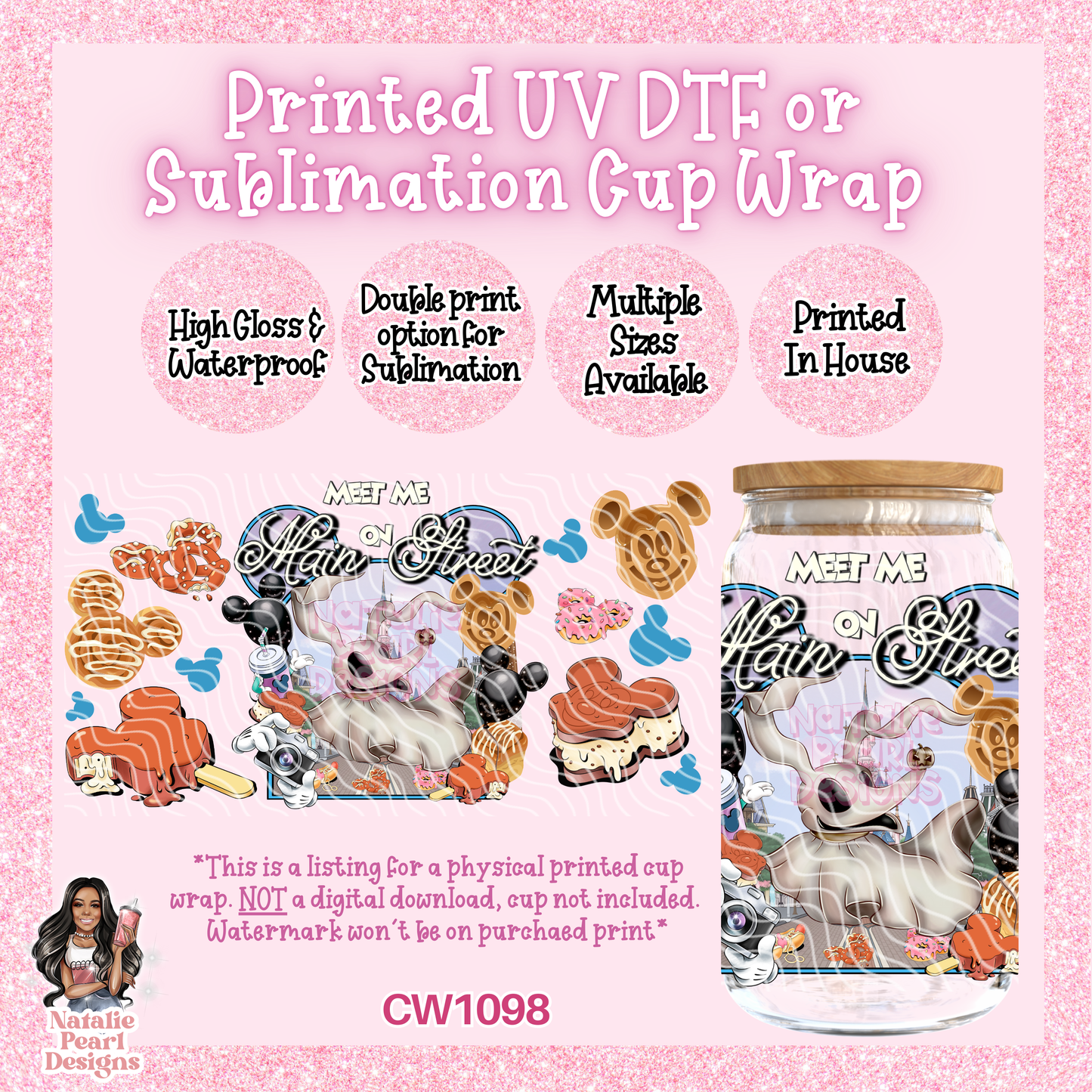 CW1098 UV DTF/SUB Cup Wrap