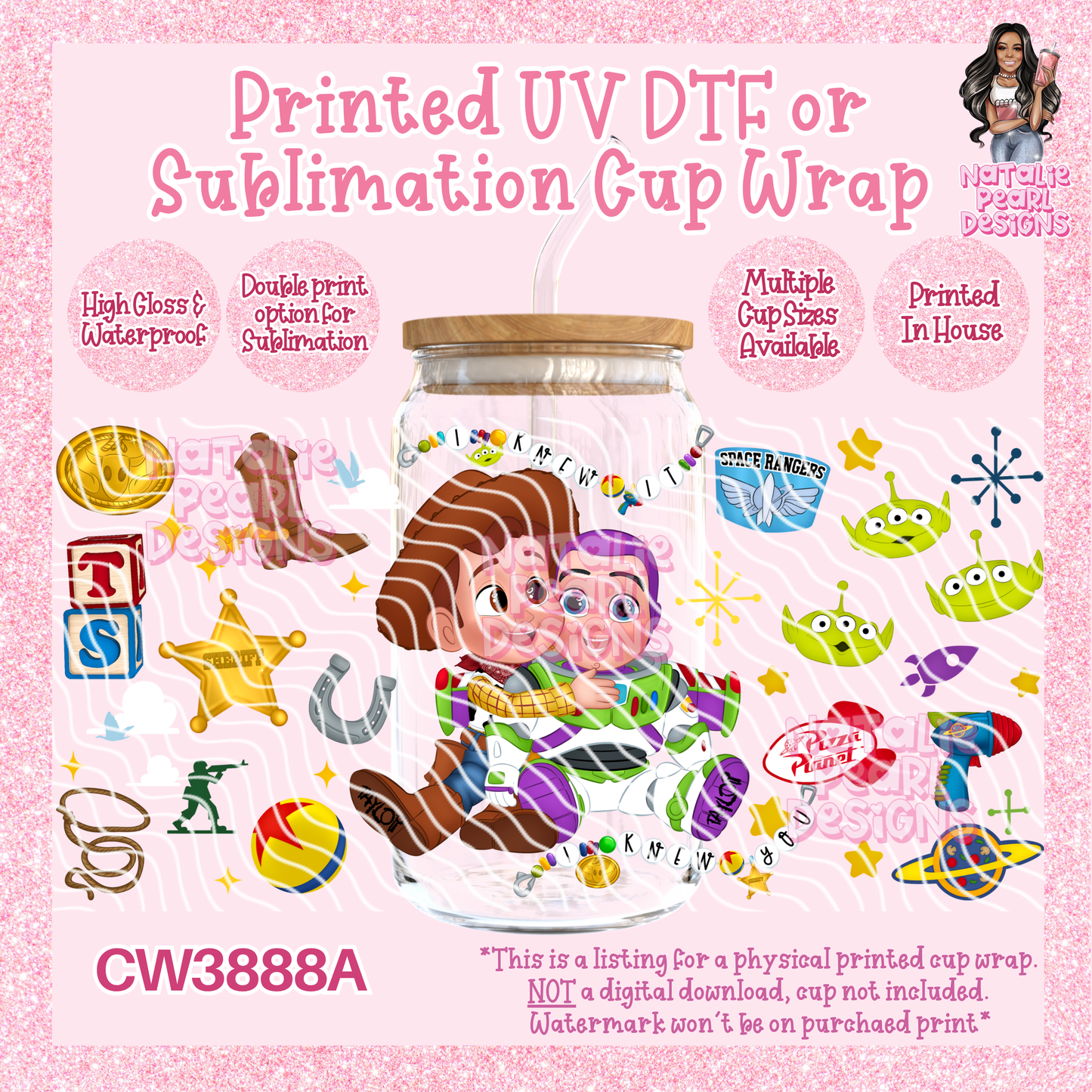 CW3888A UV DTF/SUB Cup Wraps