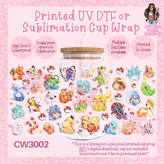 CW3002 UV DTF/SUB Cup Wraps
