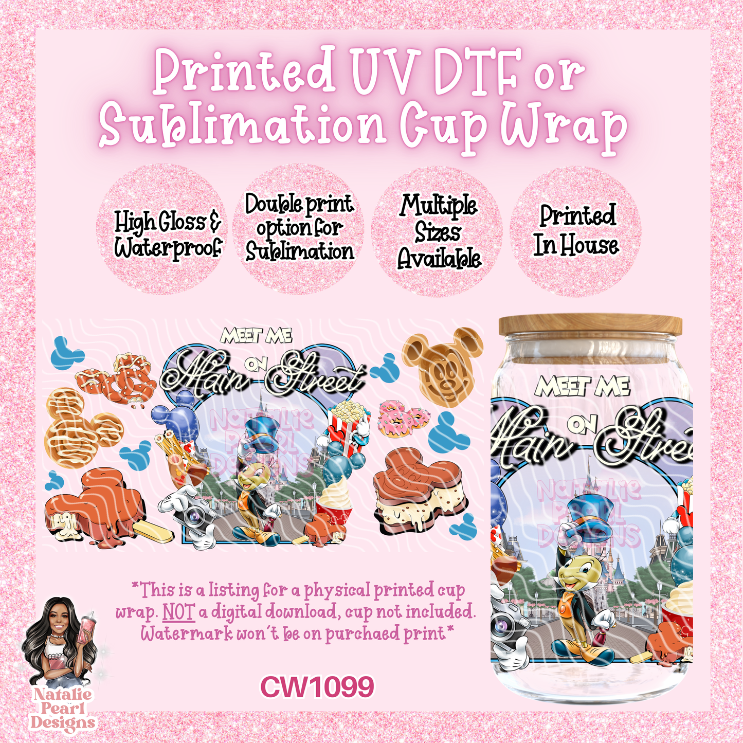 CW1099 UV DTF/SUB Cup Wrap