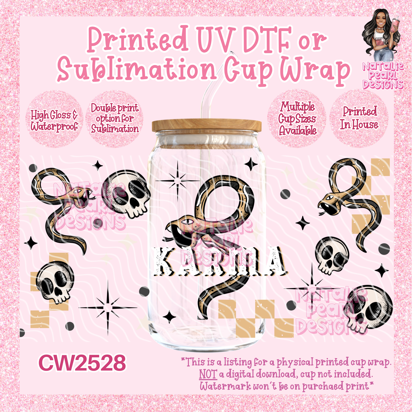 CW2528 UV DTF/SUB Cup Wraps