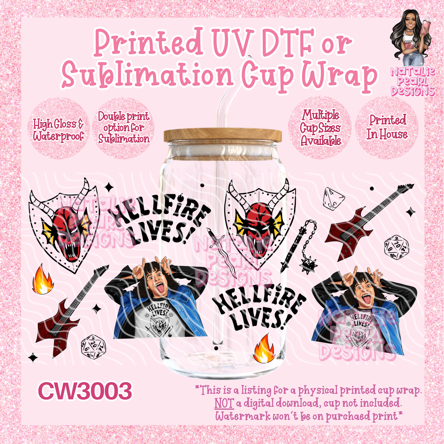 CW3003 UV DTF/SUB Cup Wraps