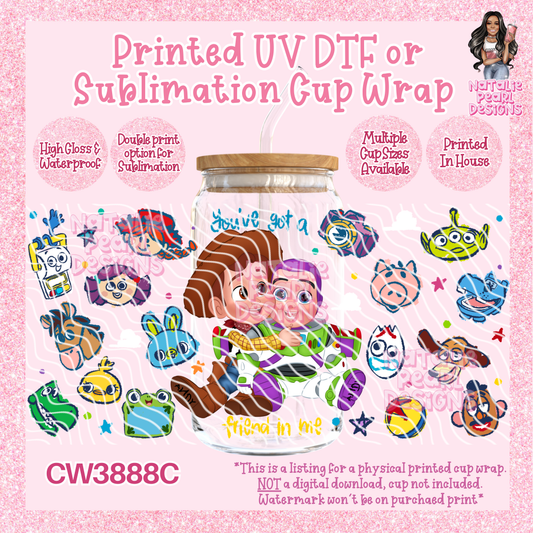 CW3888C UV DTF/SUB Cup Wraps