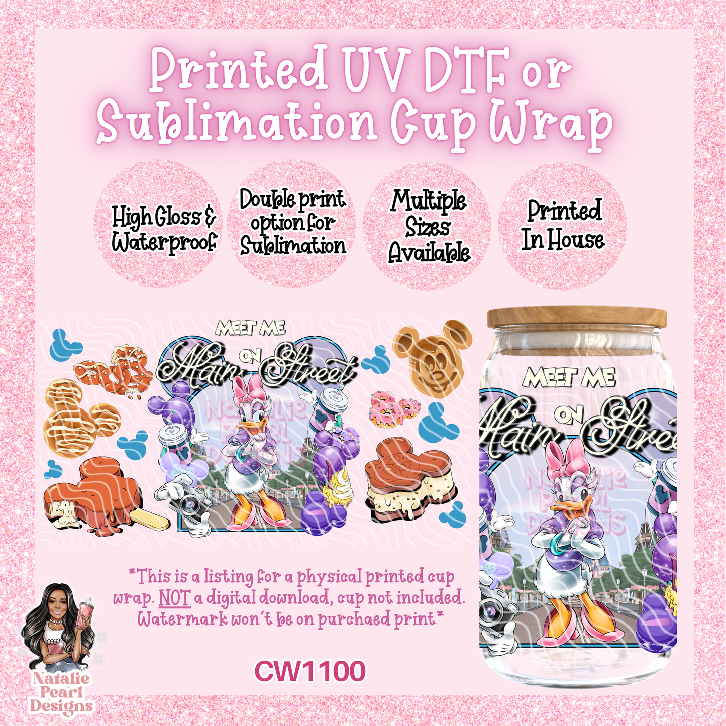 CW1100 UV DTF/SUB Cup Wrap