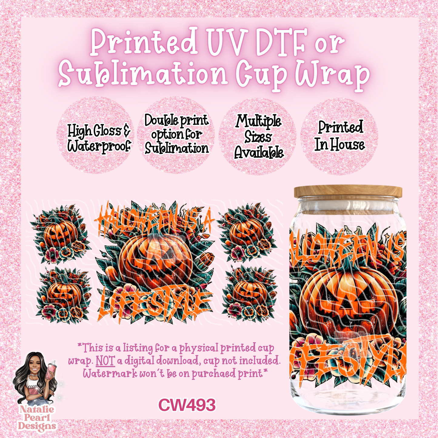 CW493 UV DTF/SUB Cup Wrap