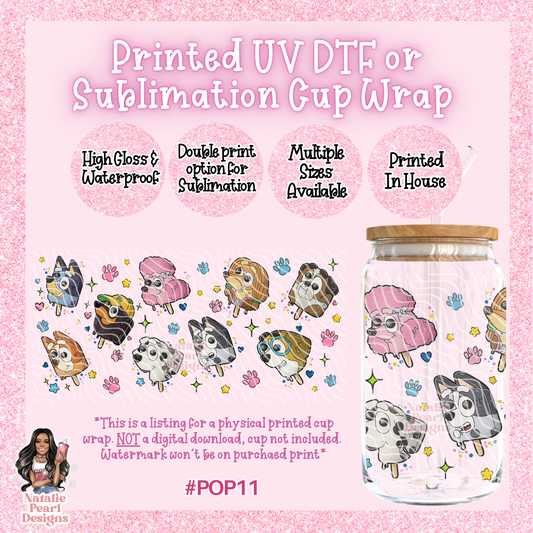 POP11 UV DTF/SUB Cup Wrap