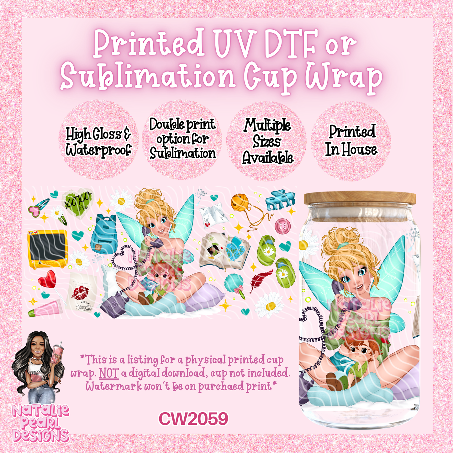 CW2059 UV DTF/SUB Cup Wraps