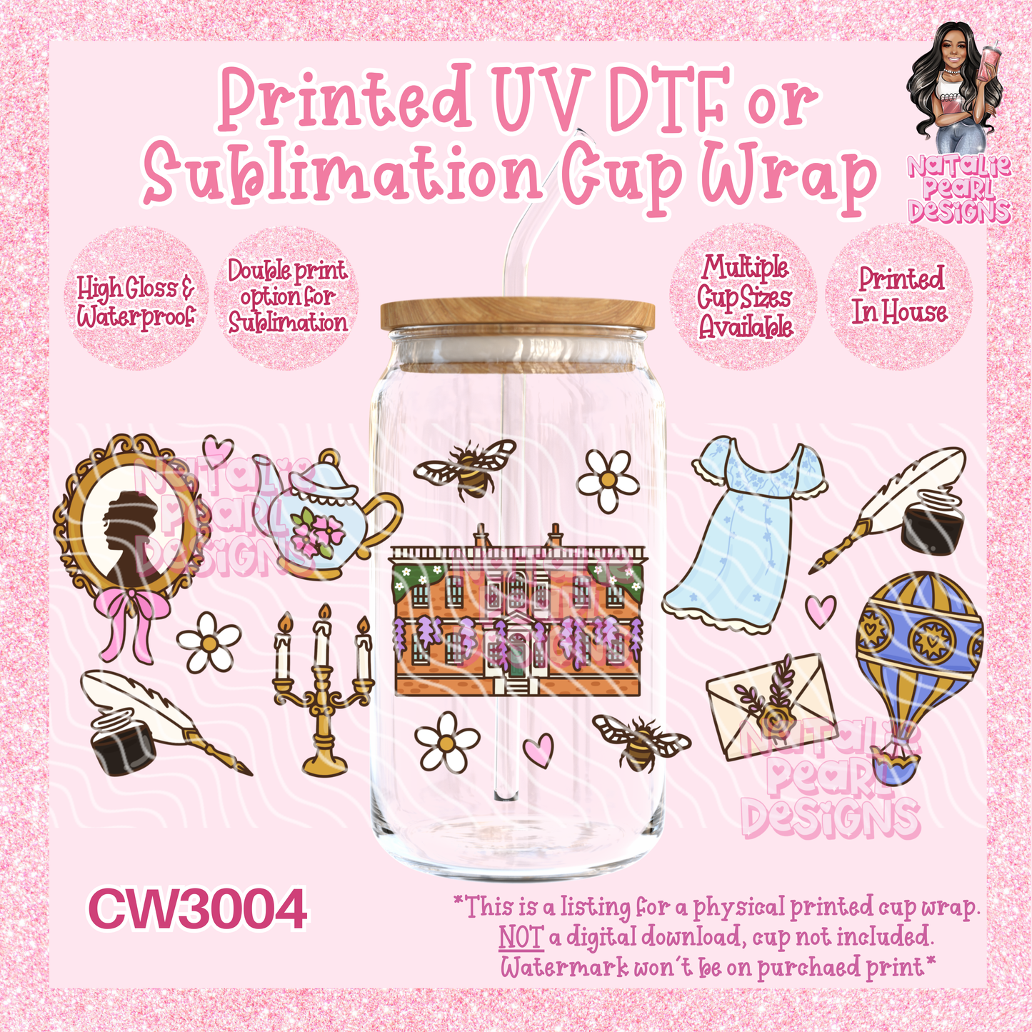 CW3004 UV DTF/SUB Cup Wraps