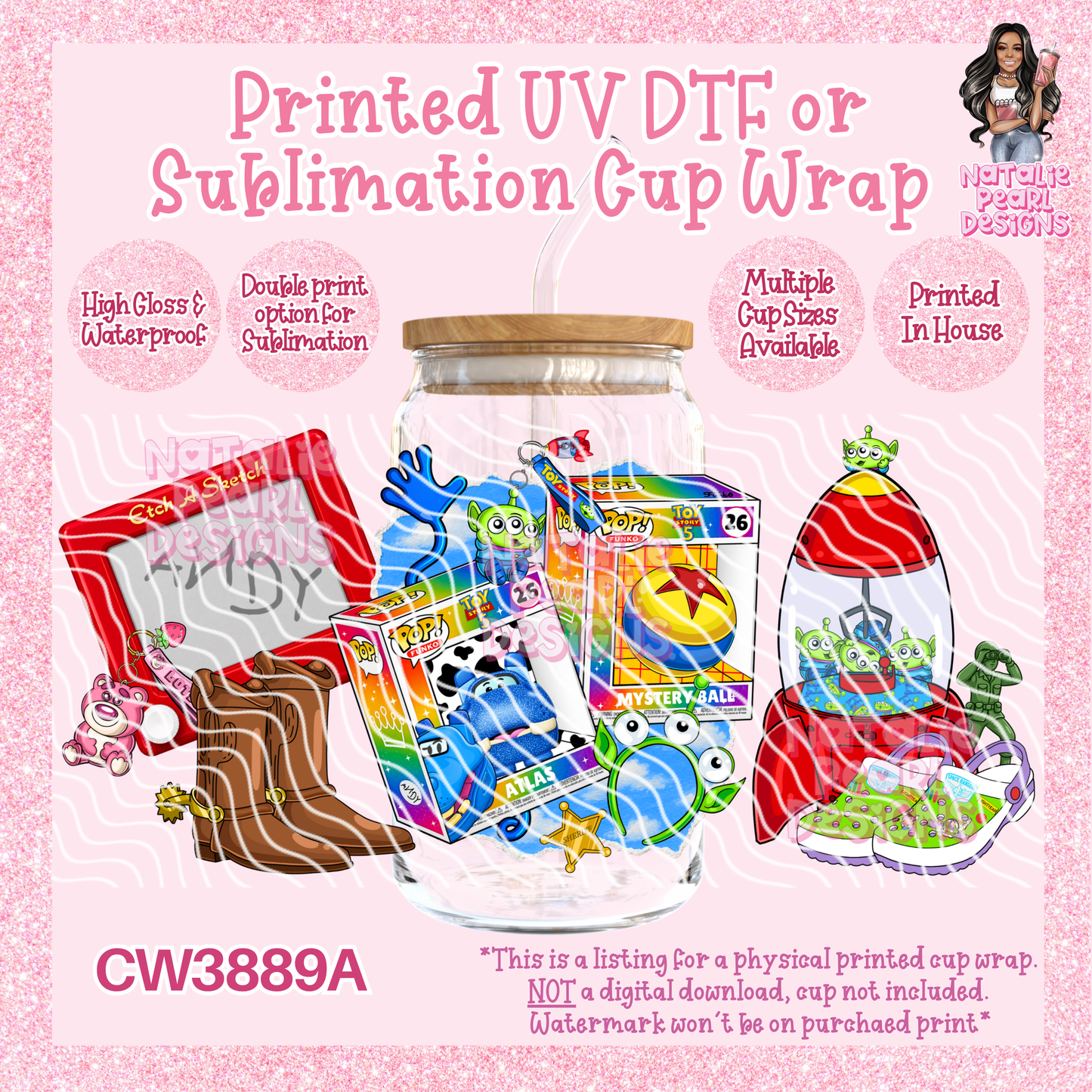 CW3889A UV DTF/SUB Cup Wraps