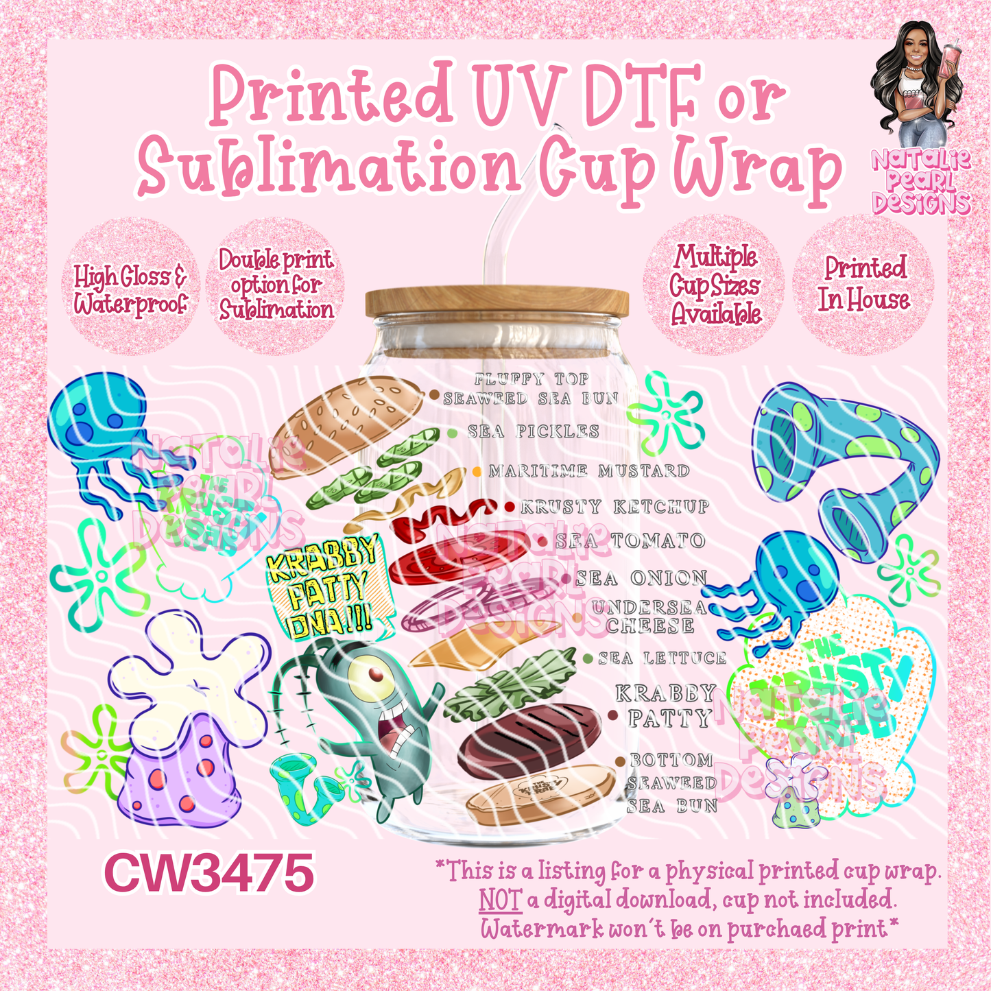 CW3475 UV DTF/SUB Cup Wraps