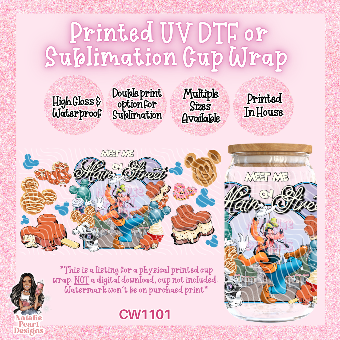 CW1101 UV DTF/SUB Cup Wrap