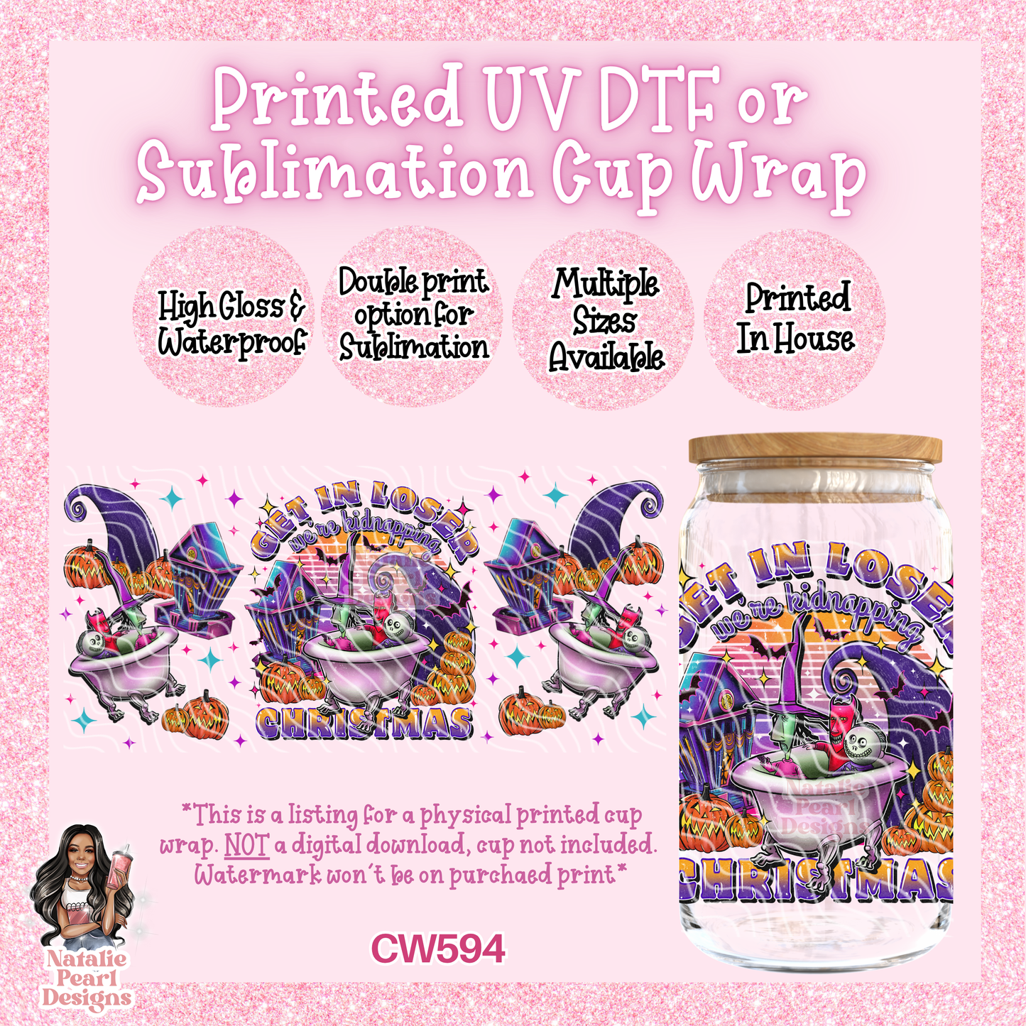 CW594 UV DTF/SUB Cup Wrap