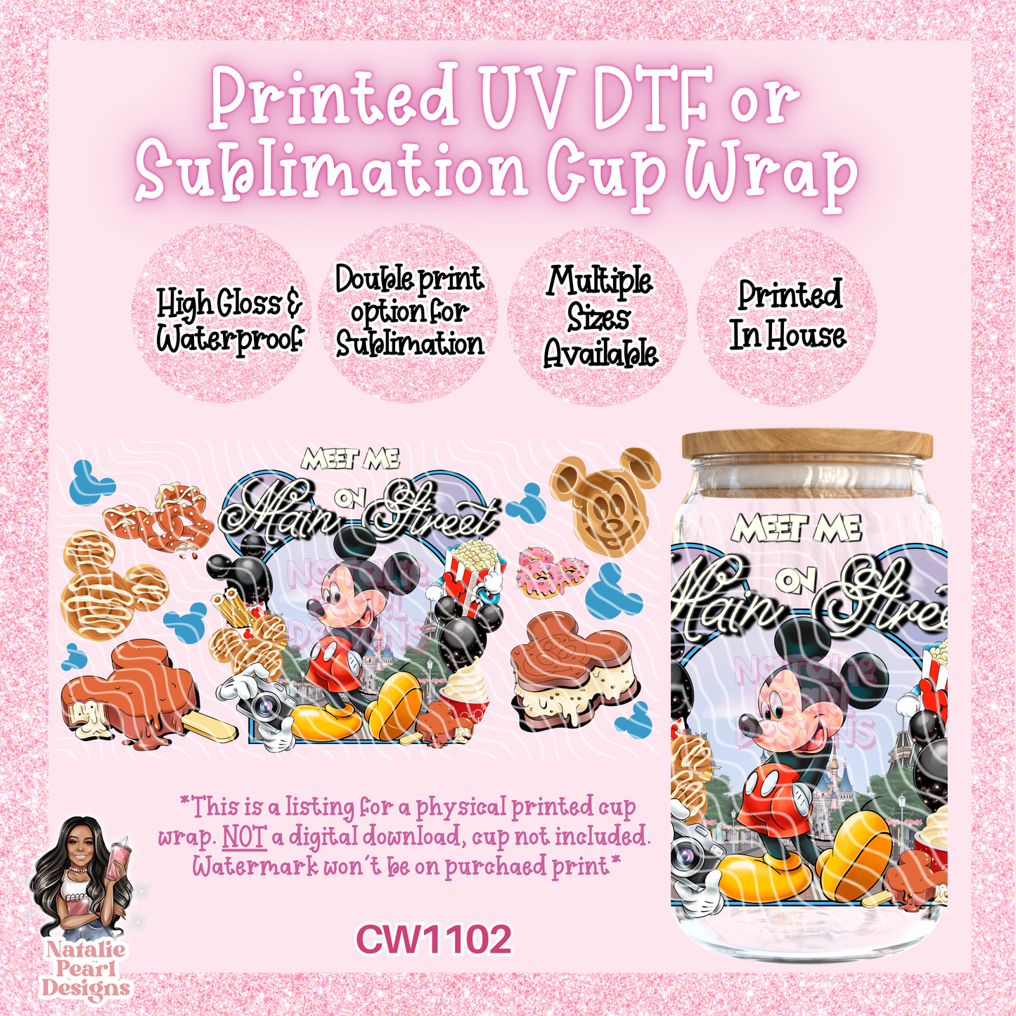 CW1102 UV DTF/SUB Cup Wrap