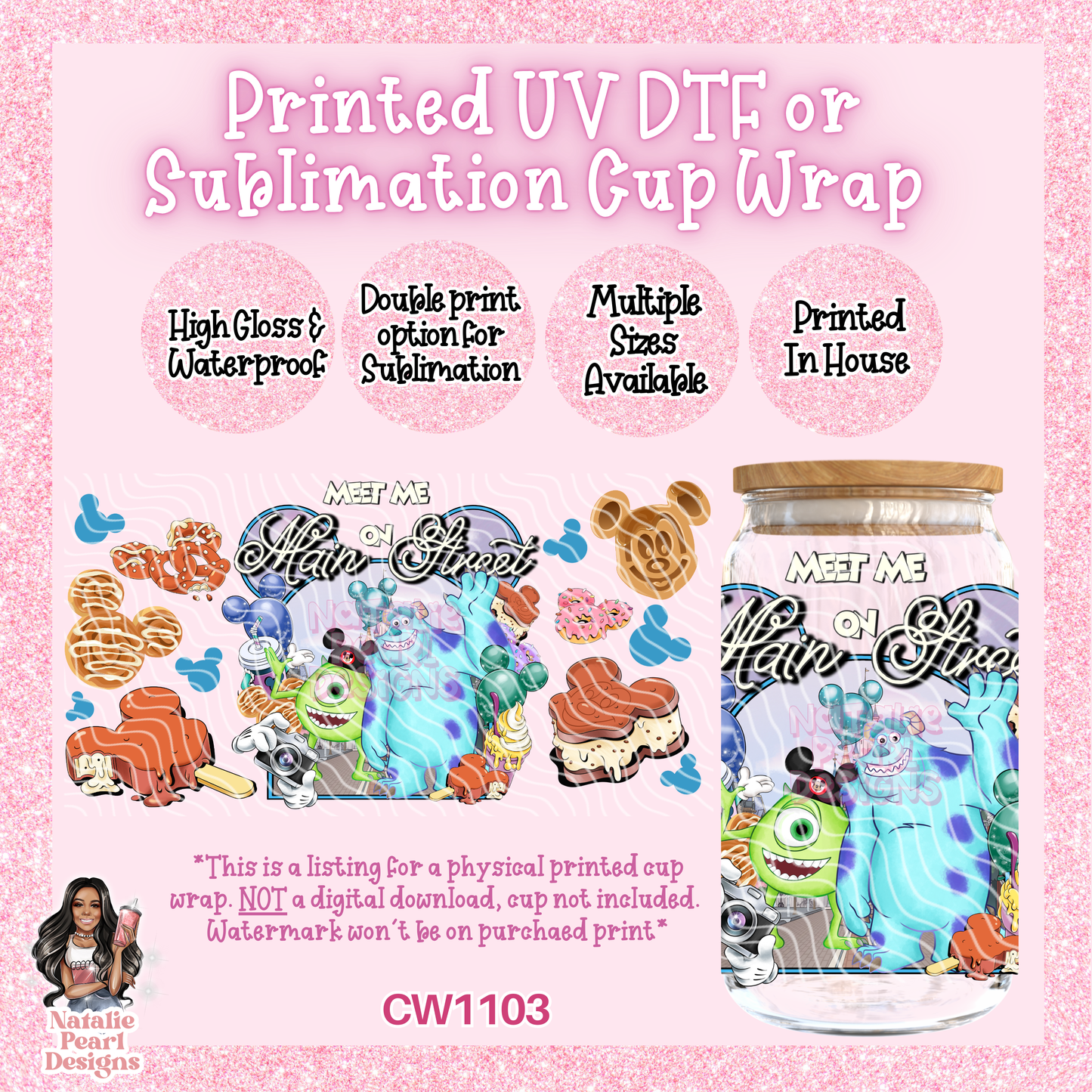 CW1103 UV DTF/SUB Cup Wrap