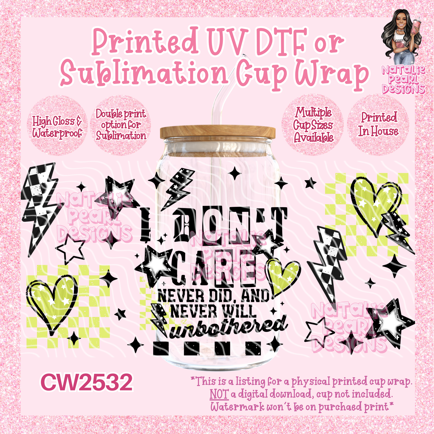 CW2532 UV DTF/SUB Cup Wraps