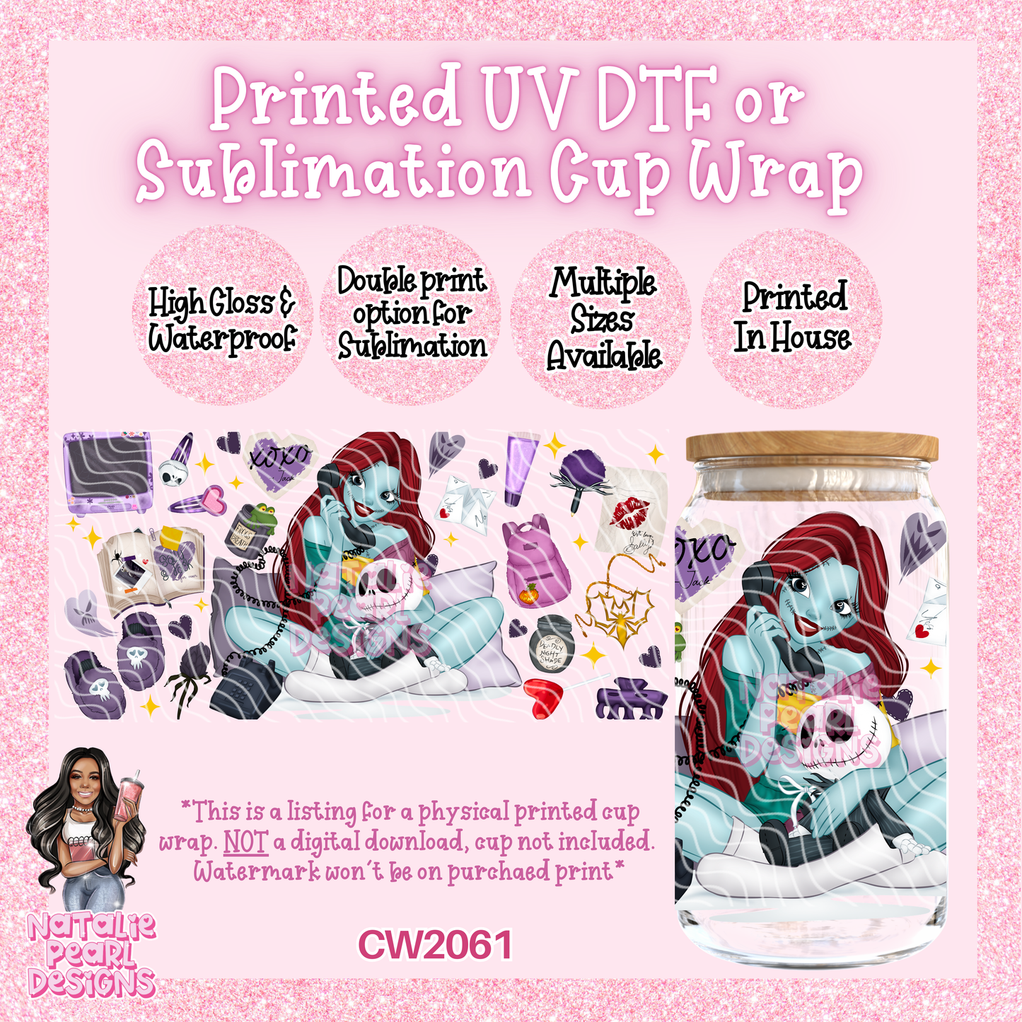 CW2061 UV DTF/SUB Cup Wraps