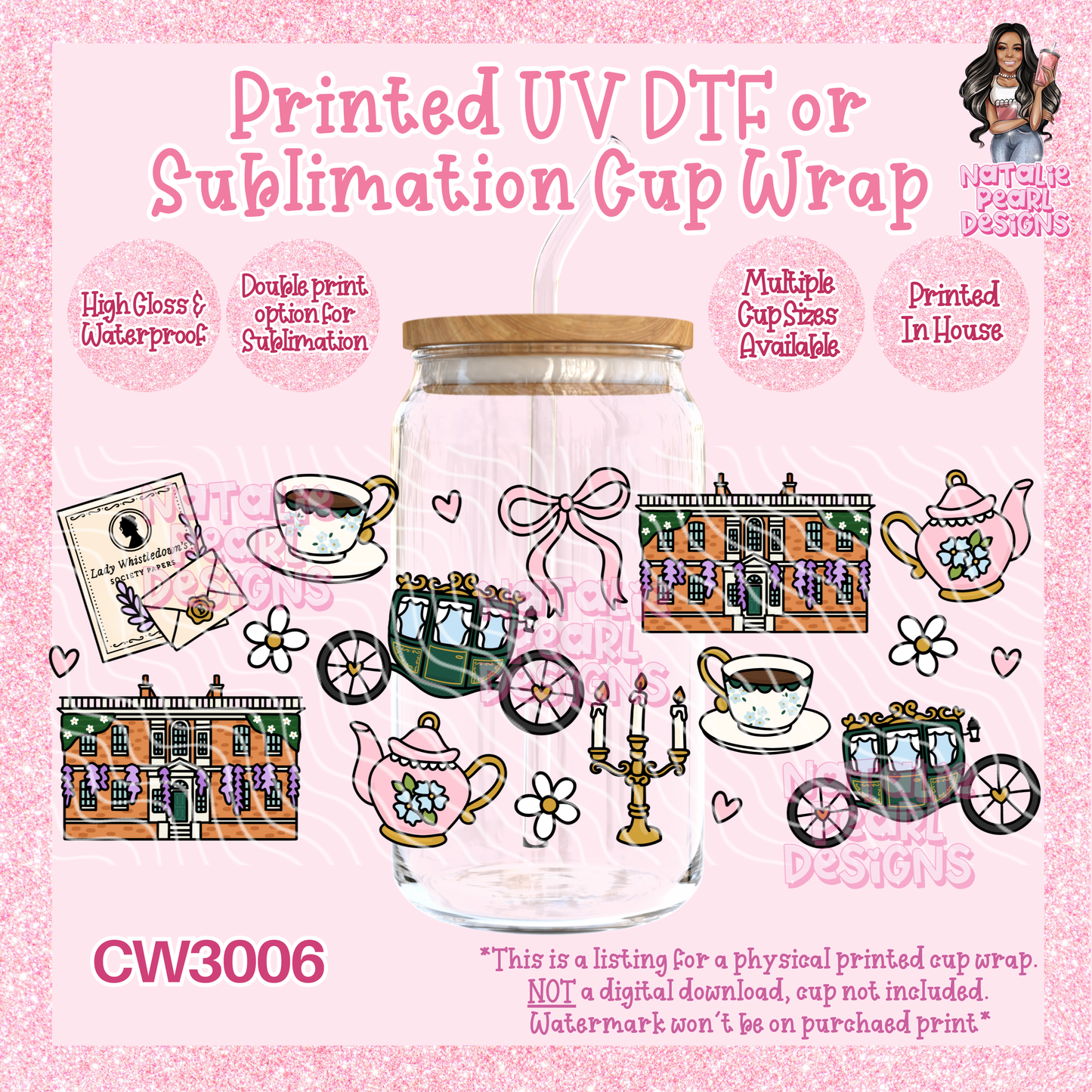 CW3006 UV DTF/SUB Cup Wraps