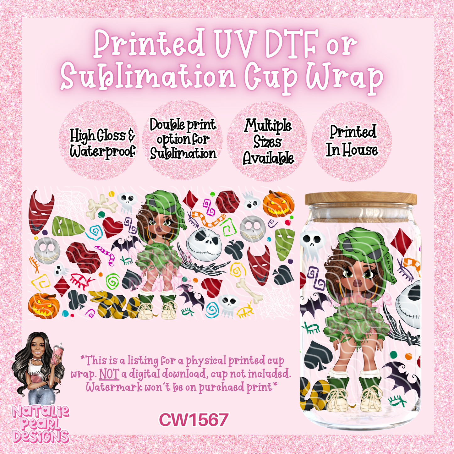 CW1567 UV DTF/SUB Cup Wrap