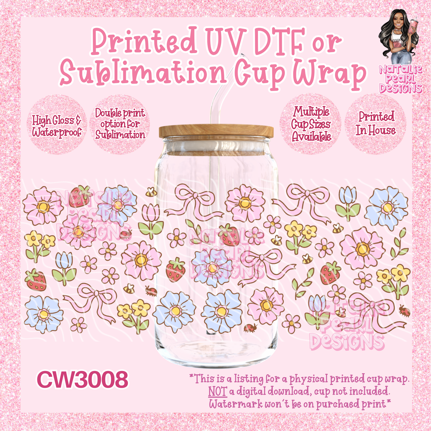 CW3008 UV DTF/SUB Cup Wraps