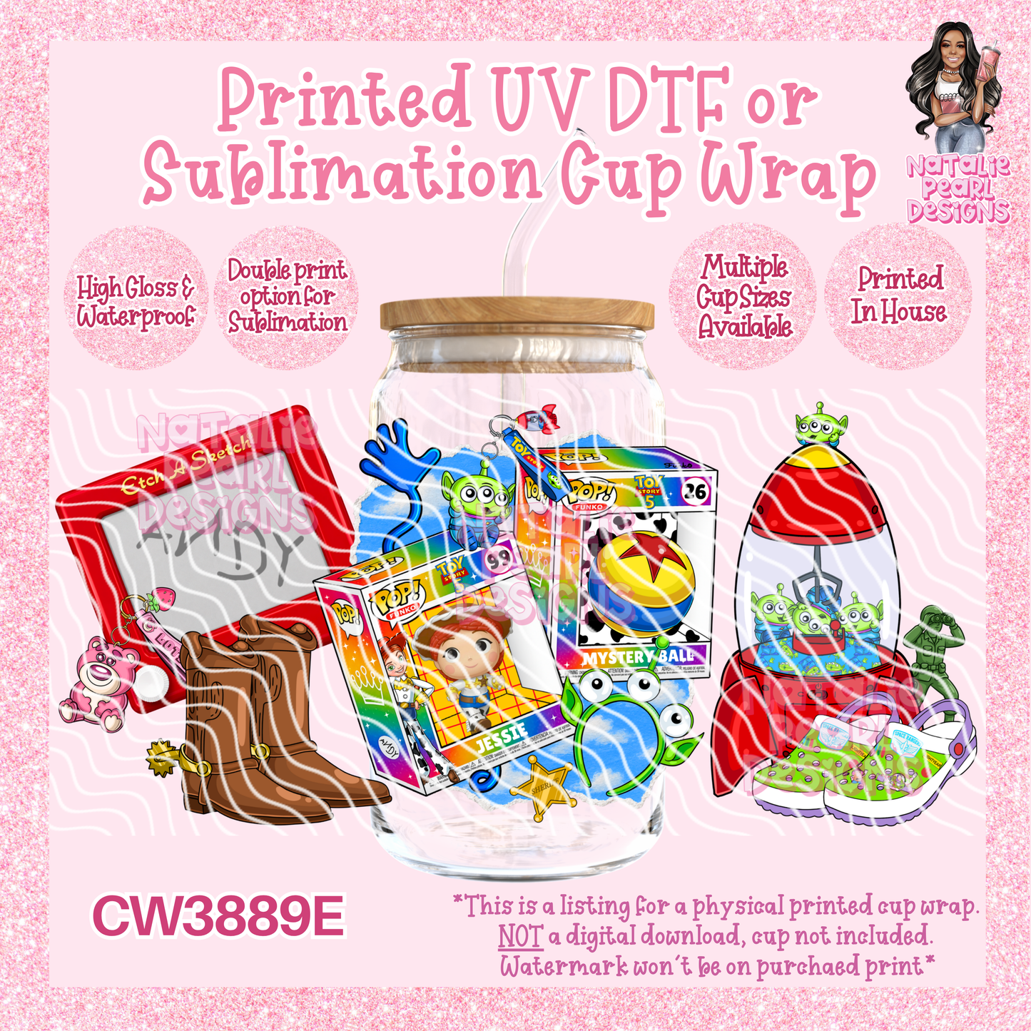 CW3889E UV DTF/SUB Cup Wraps