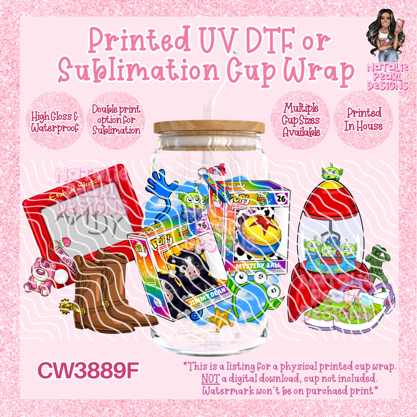 CW3889F UV DTF/SUB Cup Wraps