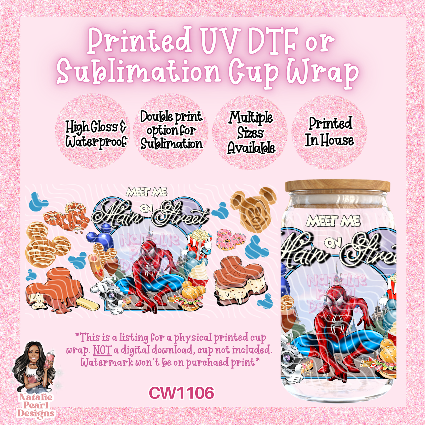 CW1106 UV DTF/SUB Cup Wrap